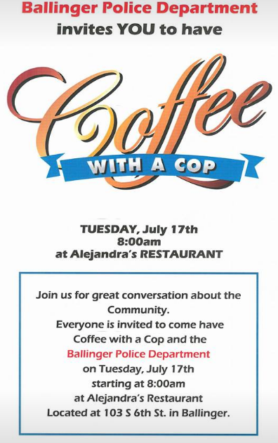 Coffee with a Cop July 2018